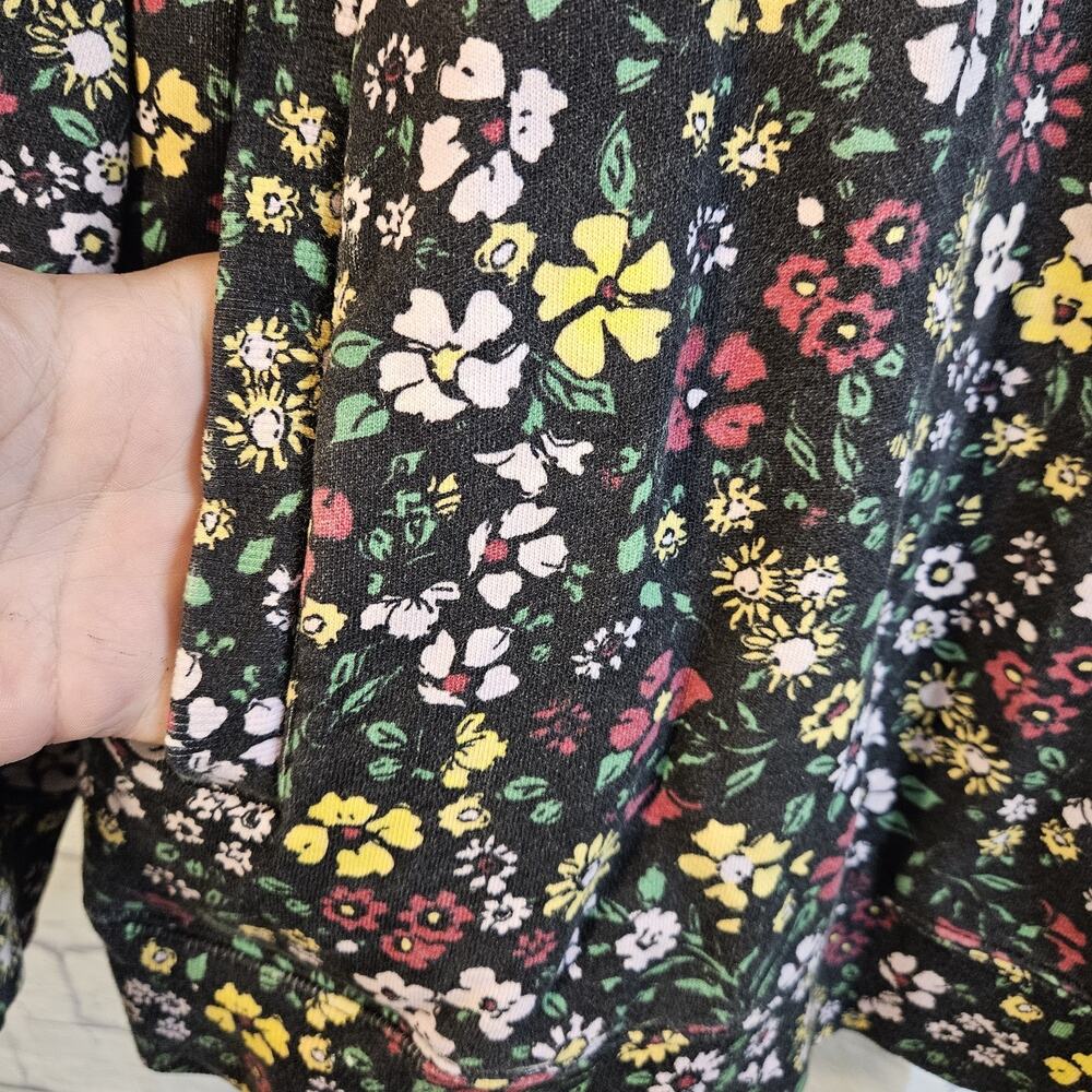 Teddy Fresh Grandma’s Floral Hoodie Sweatshirt Unisex M Medium AOP Print - Picture 2 of 6